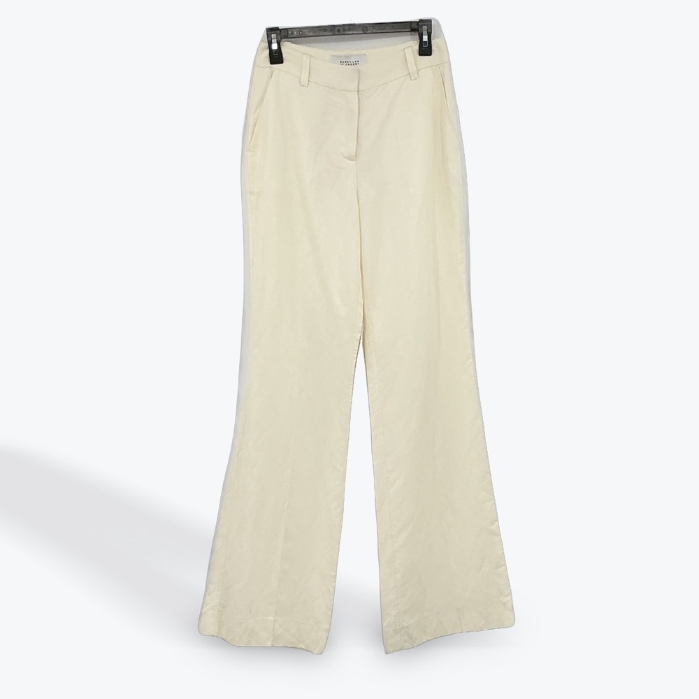 Derek Lam 10 Crosby Ivory High‎ Rise Wide Leg Trousers Dress Pants Sz 2 NWT